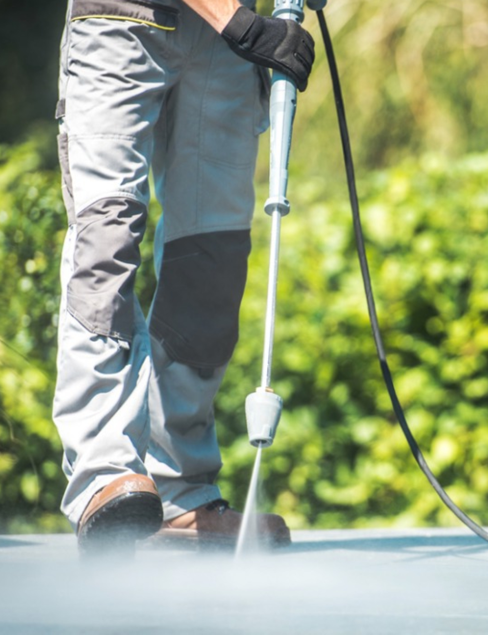Professional pressure washing and exterior cleaning